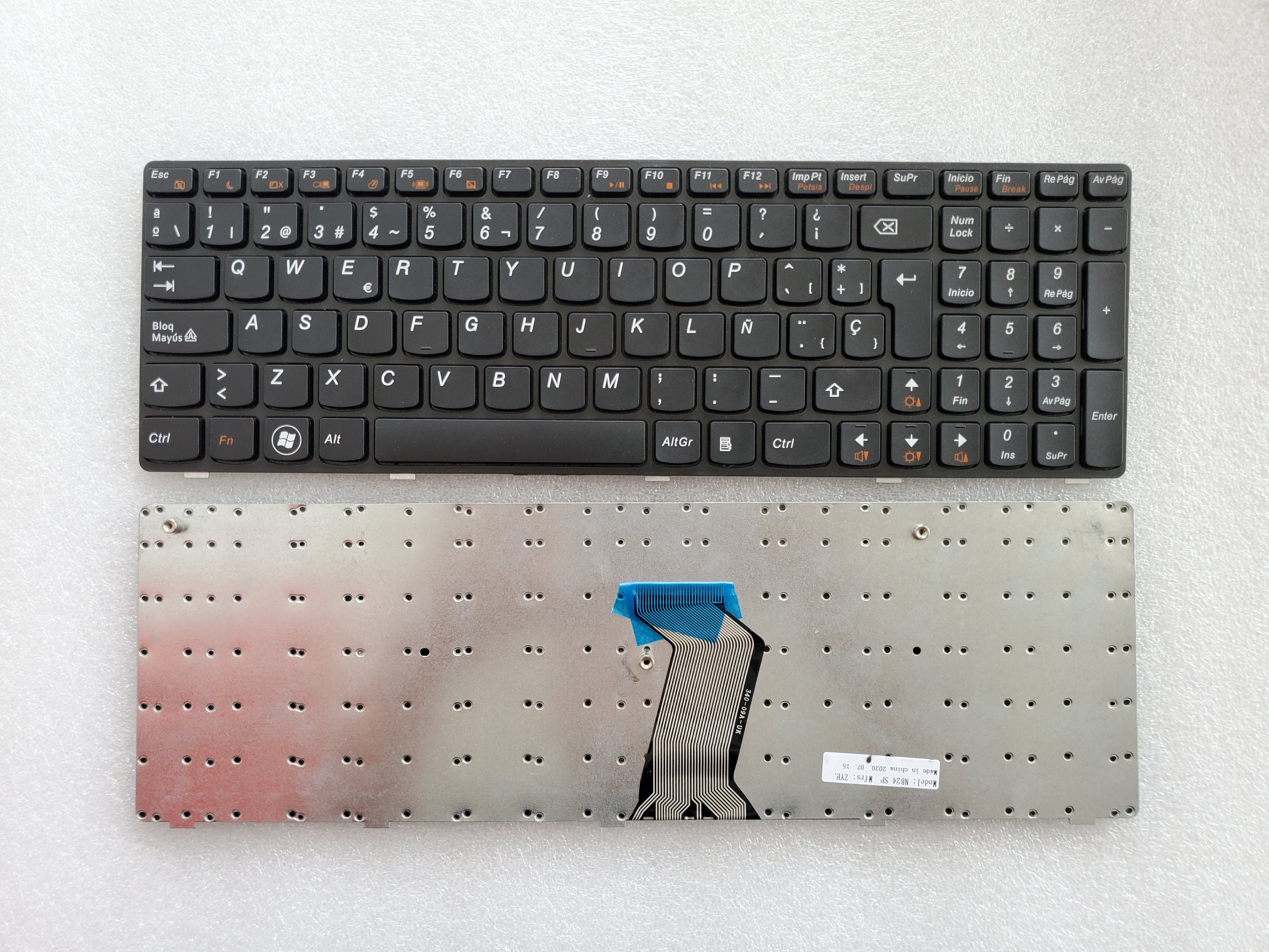 Picture of New Replacement Laptop Keyboard For LENOVO G570 BLACK FRAME BLACK (OEM) SP Layout